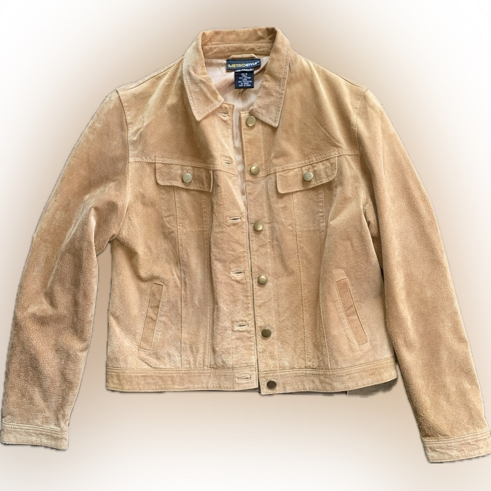 Vintage leather suede jacket